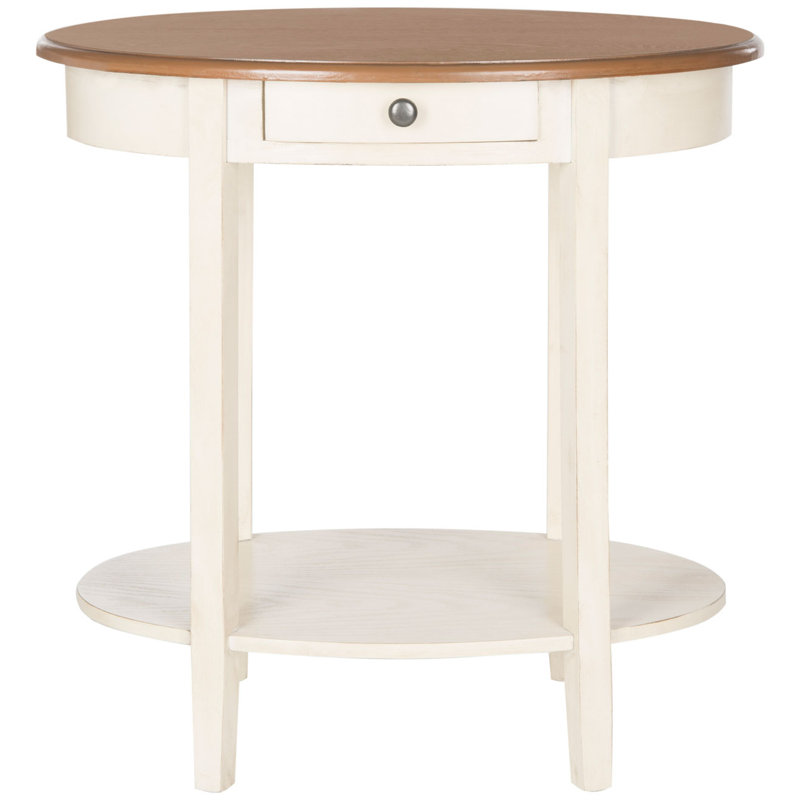 Table de bout avec rangement Bianca, Orge / chêne