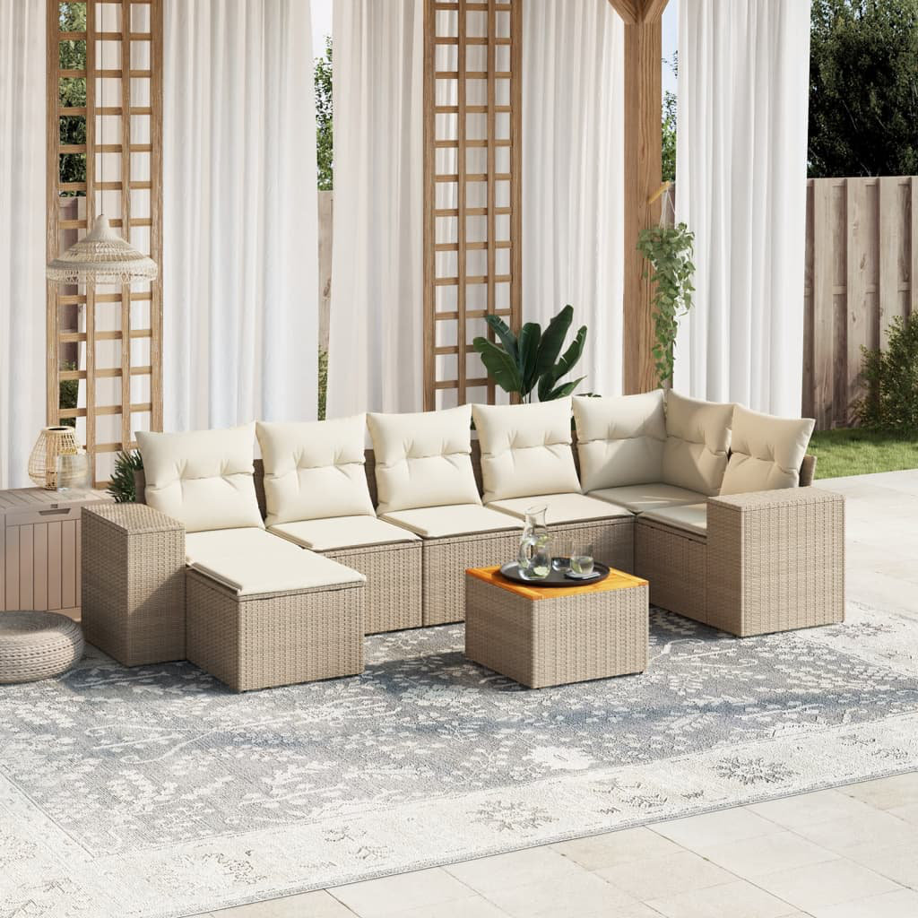 Gartensofa mit Kissen