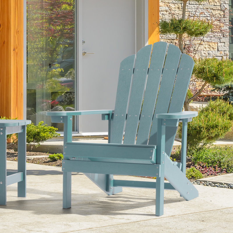 Chaise Adirondack en plastique, Lac bleu