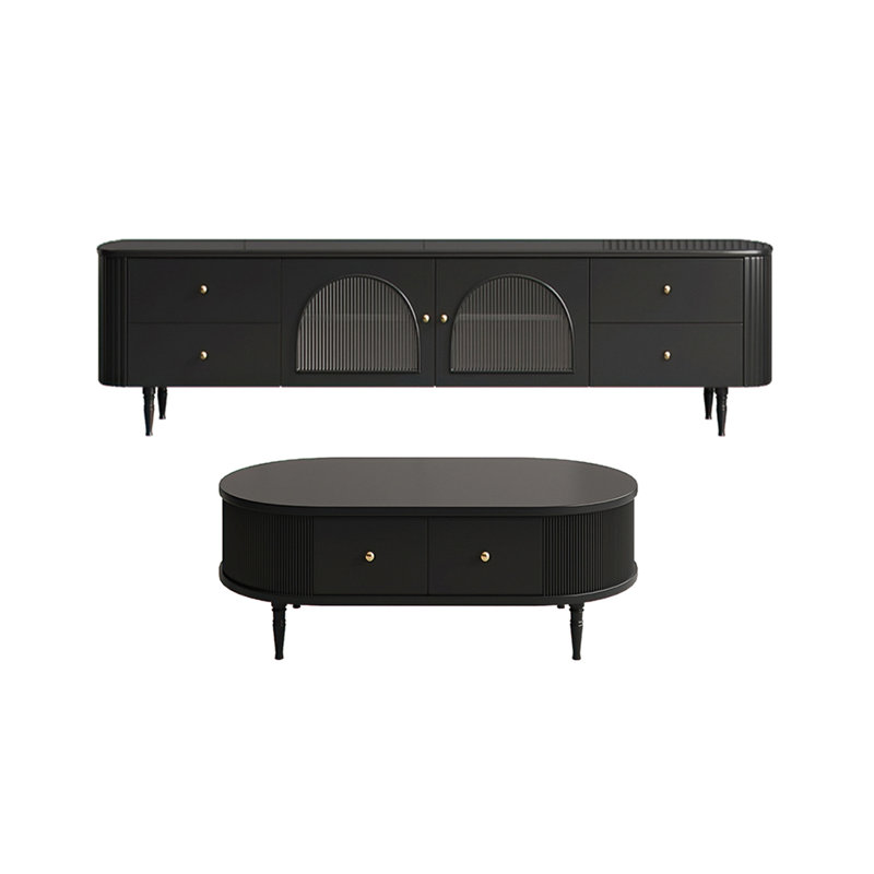 Meuble télé et table basse de style français rétro