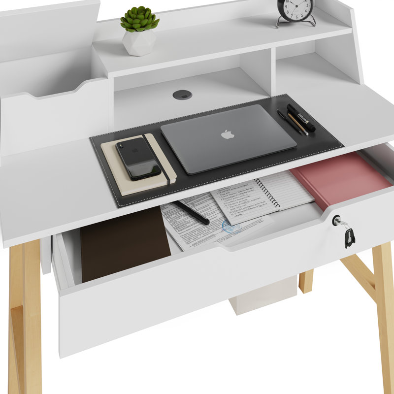 Bureau Ginelie, Blanc / brun