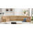 Hisa Upholstered Curved Sectional Reversible-89266771