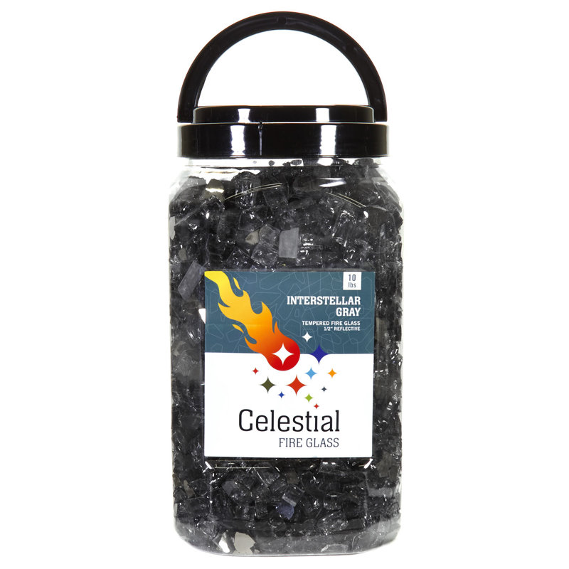 1/2 po d'épaisseur en verre trempé réfléchissant 10 lb, Gris, H 10,5 po x l 6 po x P 6 po