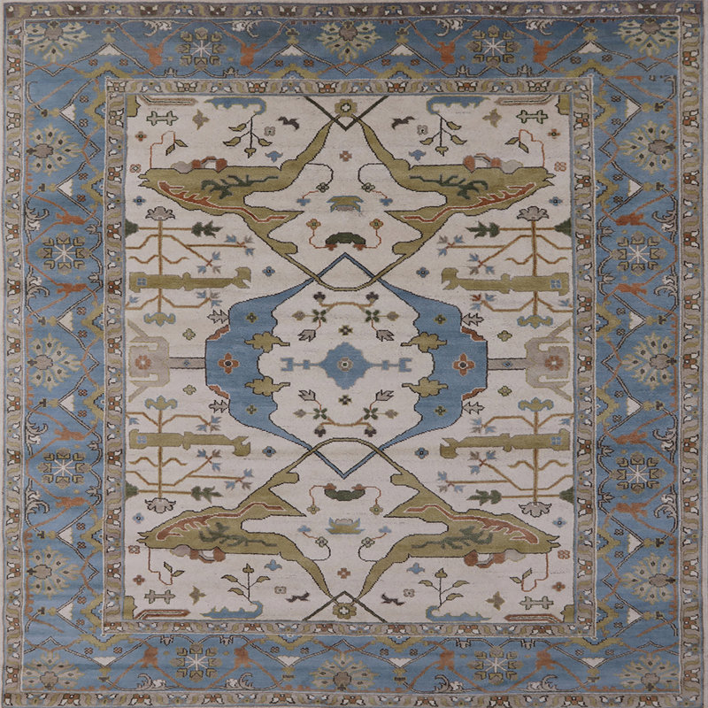 Oriental Indoor Rug, Square 7'