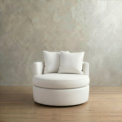 Fauteuil rembourré pivotant Dara Harlow