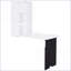 Bureaux, bureau flottant mural moderne pliable avec tablettes et amp; Tableau noir | Blanc + noir | Panneau de fibres à densité moyenne