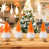 Orange / blanc