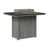 Hammered Top Black with Driftwood Grey Base