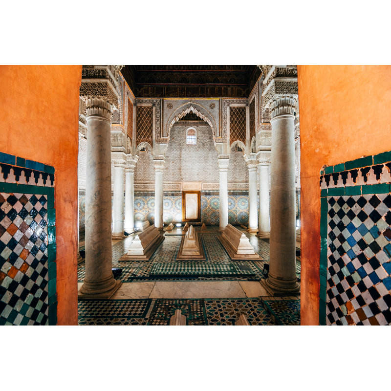 Ornamental Morocan Tiles by Jon Chica Parada - Wrapped Canvas Rectangle Print, 30cm H x 46cm W