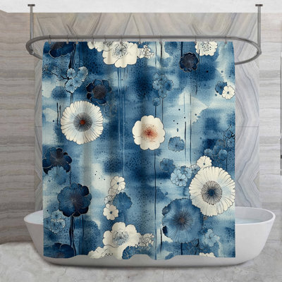 Rideau de douche Watercolor Blooms - Floral