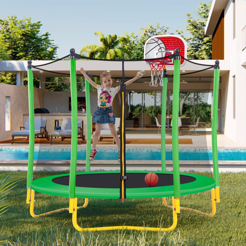 Trampoline pour enfants / tout-petits GAMLIF, Vert gazon, Vert gazon