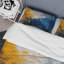 Ensemble de housse de couette abstrait bleu et jaune Intuitive Expressions I-107148207
