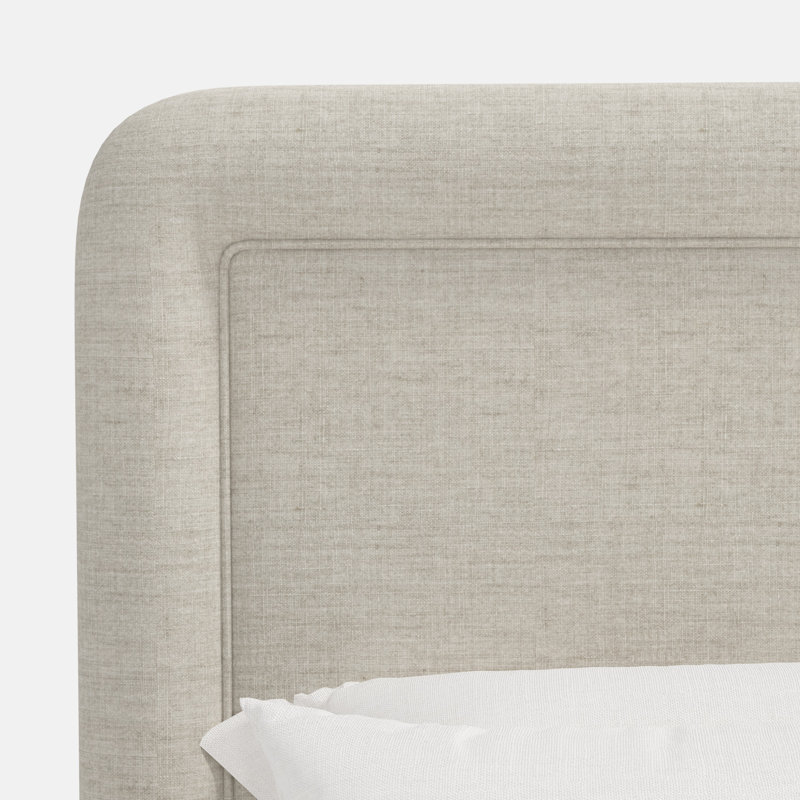 Stoffer Home x Cloth and Co. Marisa Bed, Queen, Relaxed Zinc Linen