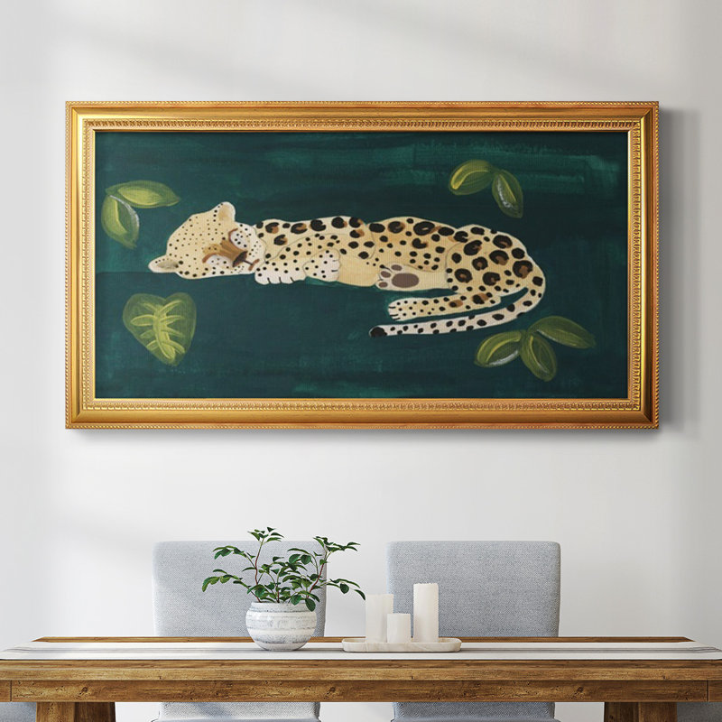 Lethargic Leopard II - reproduction de photo sur toile, H 21 po x l 37 po x P 2,5 po