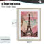Tour parisienne rose et bleu, reproduction encadrée sous verre, design by Creative Studio-2046228828-2046228829