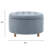 Classic 28-Inch Wide Button Tufted Round Storage Ottoman With Lift-Off Lid-873131281