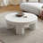 Cream style creative round coffee table