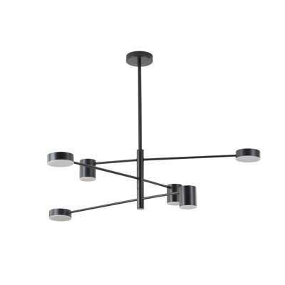 Lustre géométrique unique à 6 lumières Eilean