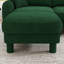Canapé rembourré 3 places avec repose-pieds mobile Modern Boucle-1730168199