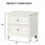 Table de chevet style bord de mer 1 pièce