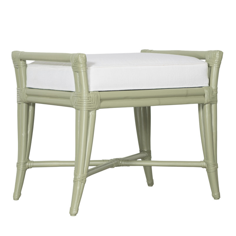 Banc rembourré Malacca, Vert céleri