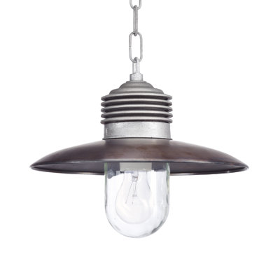 Ampere 1 - Light Aluminium/Copper Cone Pendant