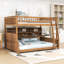 Lit superposé en bois avec tablettes et lumières-978687203-978687200
