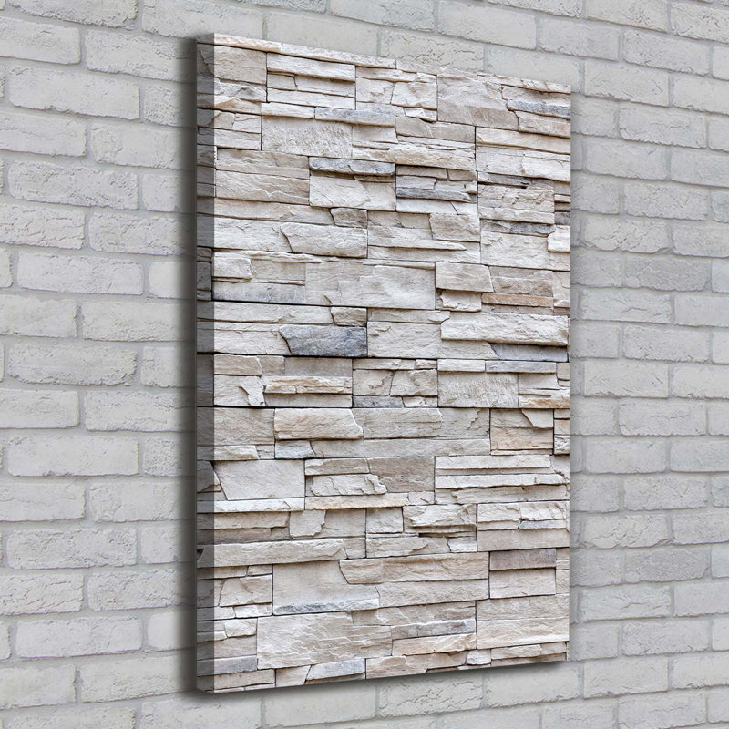 A Stone Wall - Wrapped Canvas Print