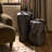 Abraham Small End Table-Textured Black Concrete