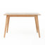 Klaudia Mid-Century Modern Dining Table with Rubberwood Legs