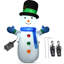 Bonhomme de neige de Noël gonflable