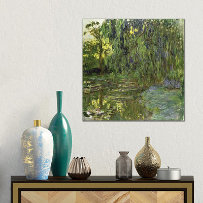 Weeping Willows, The Waterlily Pond at Giverny, c.1918 - Giclée sur toile tendue avec châssis