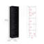 Ensemble de salon avec bibliothèque 2 pièces, armoire de rangement, 42 po de largeur et 9 tablettes noires-572545570