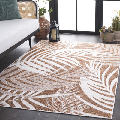 Tapis d'intérieur / extérieur à motif floral Alleine