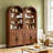 Aterlia 79.7" Arched Storage Bookcase-1785651446
