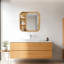 Armoire de rangement murale à miroir en bois 31,5 "X 23,82" avec tablettes de rangement