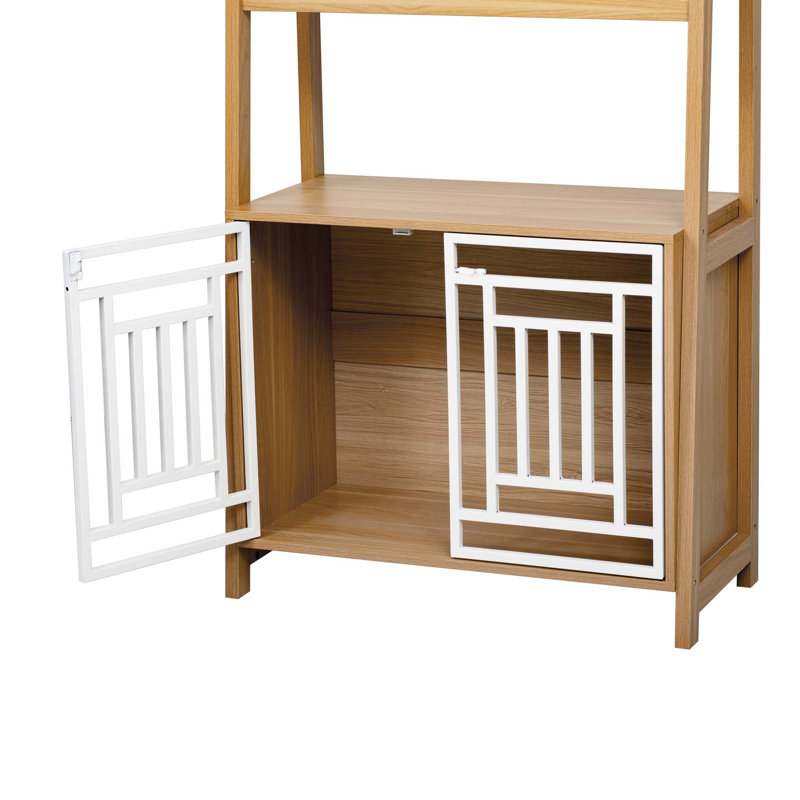 Versatile Pet-Friendly Ladder Bookcase with Stylish Storage Options