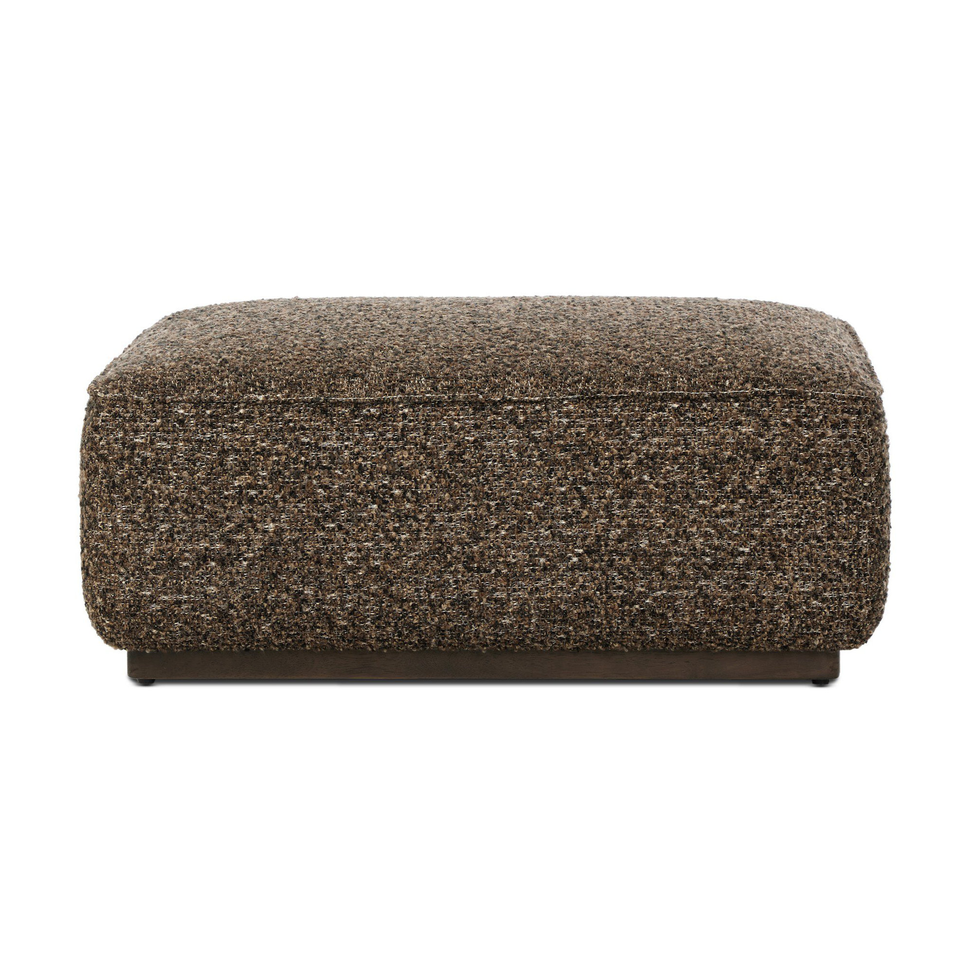 Anastas 36" Square Upholstered Ottoman, Ivan Granite 60% Acrylic/33% Cotton/7% Polyester