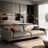 Gray Genuine Leather Modular Sofa