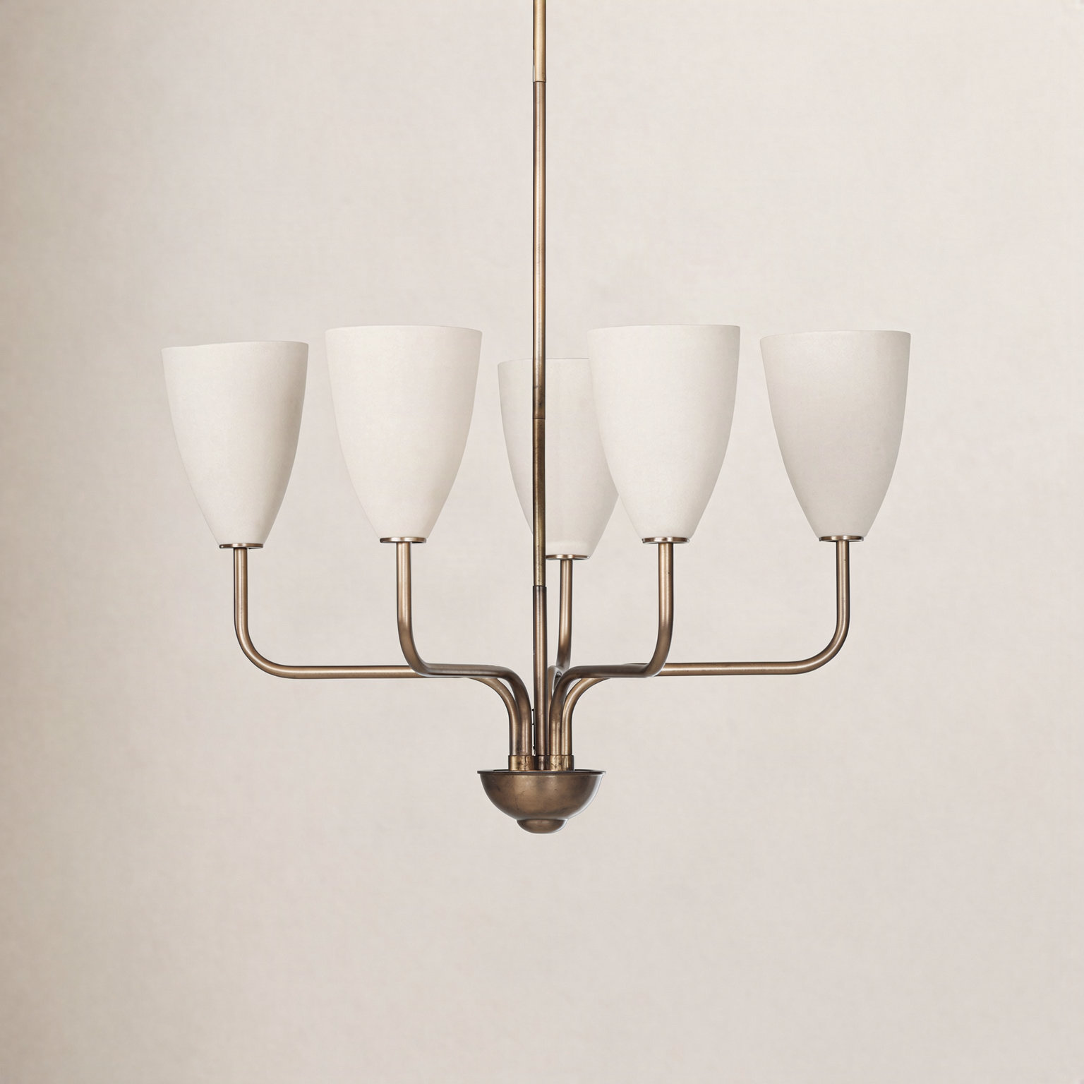 Lodovico Solid Brass 5-Light Chandelier