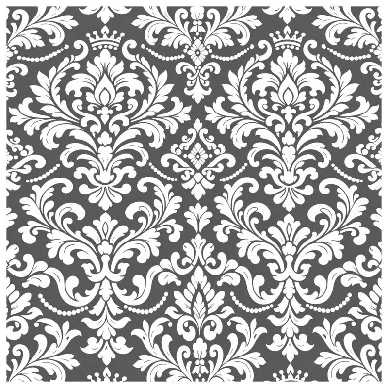 Housses de couette à motif damassé complexe, Twin