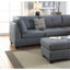 3 pièces Canapé modulaire gris et gris