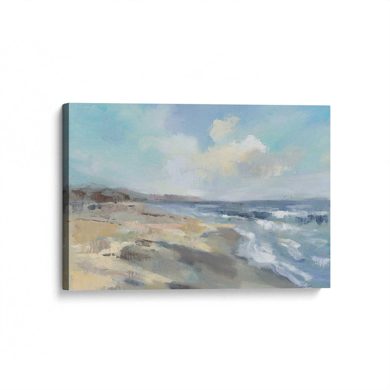 «Morning Beach» par Silvia Vassileva, reproduction d'art sur toile, H 12 po x l 16 po, Toile tendue, Ne s’applique pas