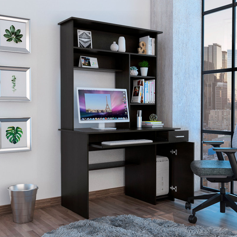 Bureau d'ordinateur Acequia, Bureau (Bureau), Noir
