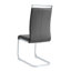 Ensemble de salle à manger 5 pièces avec plateau en verre et 5 chaises en porte-à-faux rembourrées-329024260