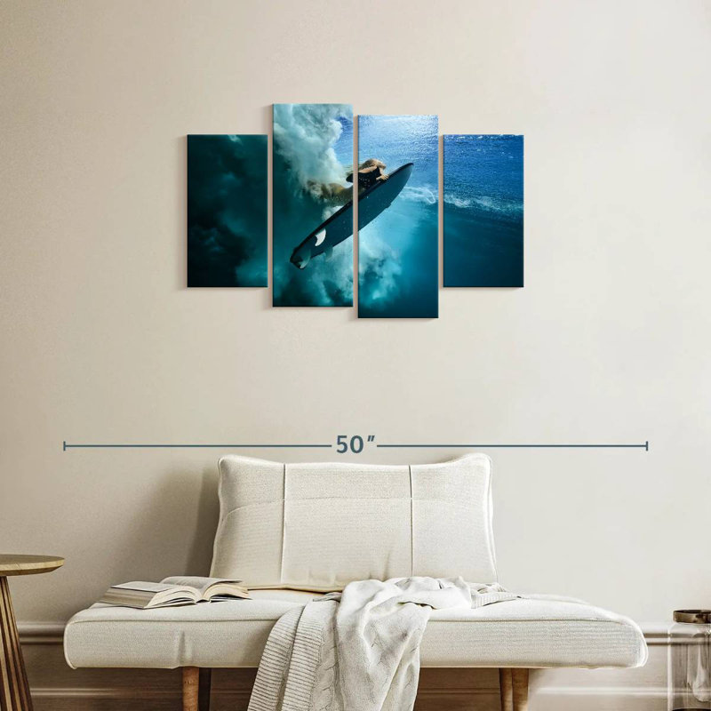 Surfer duck dive Sireci, H 22 po x l 36 po