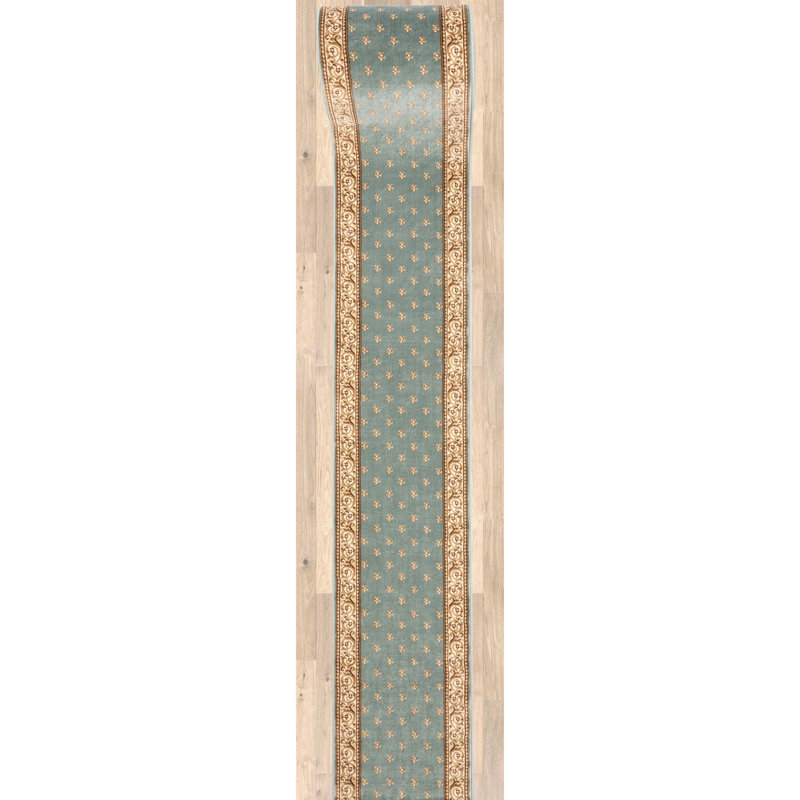 Tapis d'escalier Almore Fleur De Lis, Tapis de couloir 2 pi 2 po x 35 pi