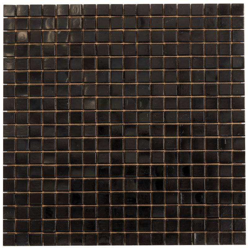 Skosh 0.6" x 0.6" Glass Grid Mosaic Wall & Floor Tile