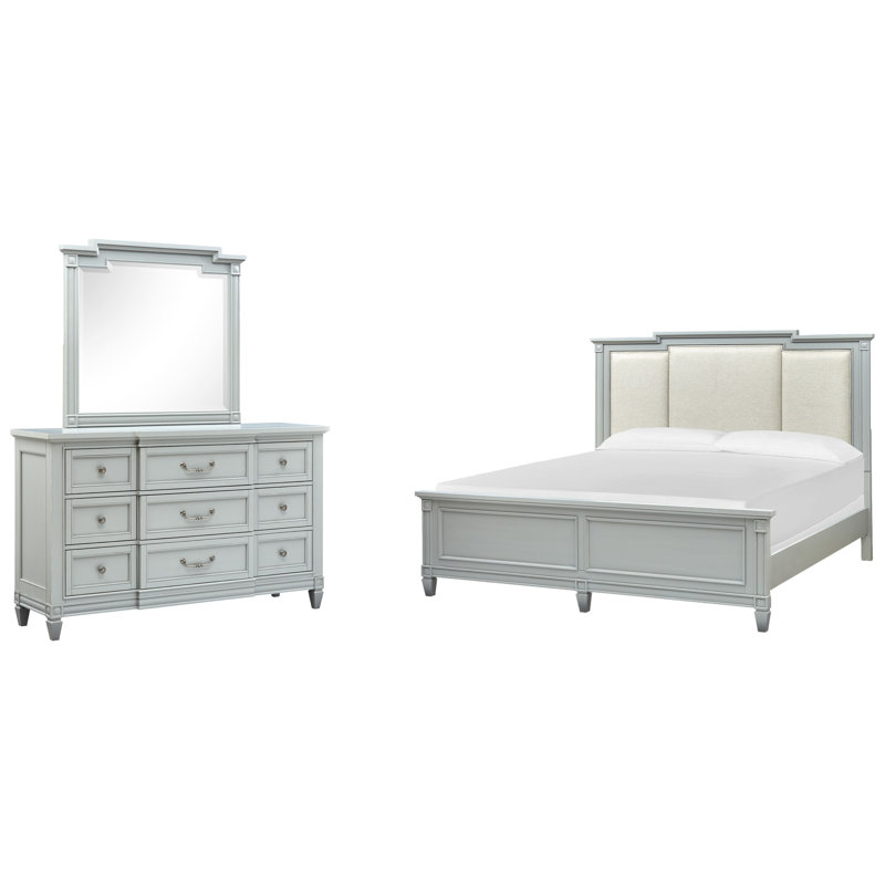 Commode avec lit à panneaux et tiroir Birdsall