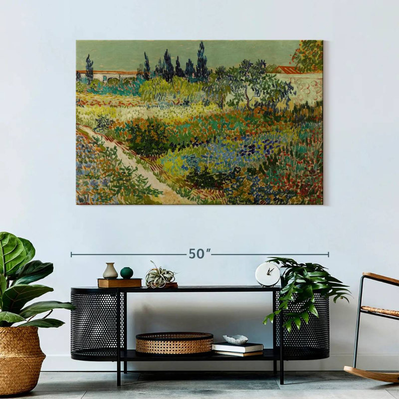 Jardin d'Alvord à Arles, H 32 po x l 48 po